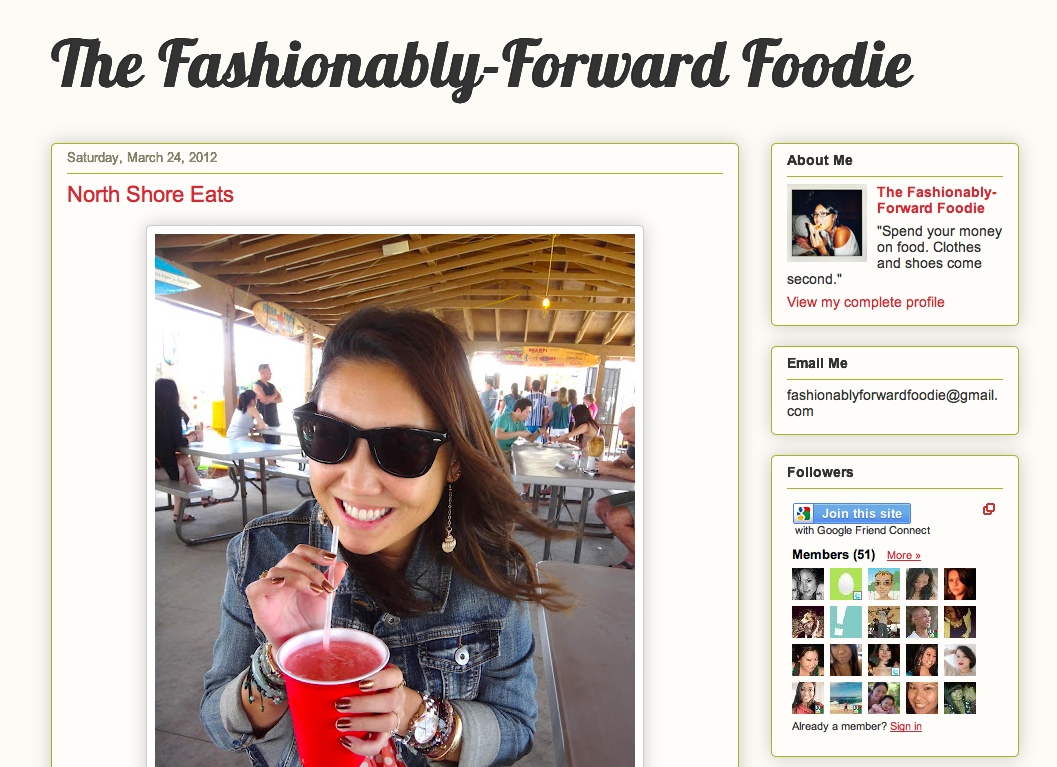 Fashionably Forward Foodie